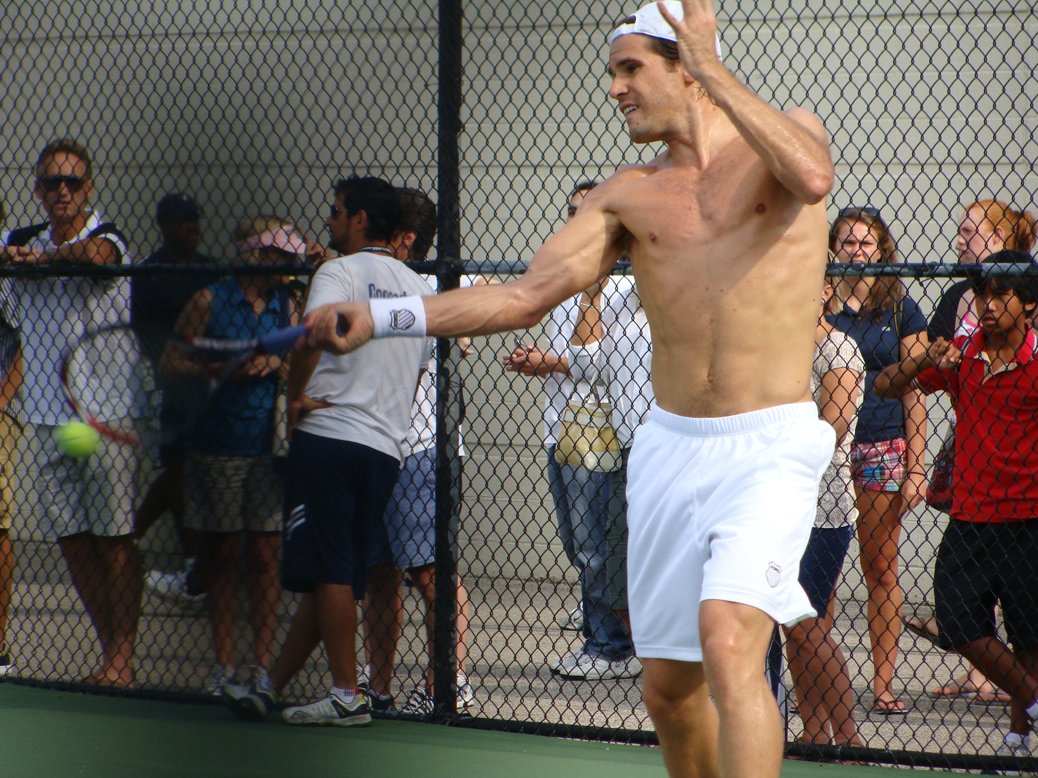Shirtless Practice Series Tommy Haas - SoleyTennisTravels.com