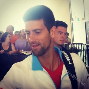 The always friendly Novak Djokovic