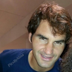 Upclose with Federer